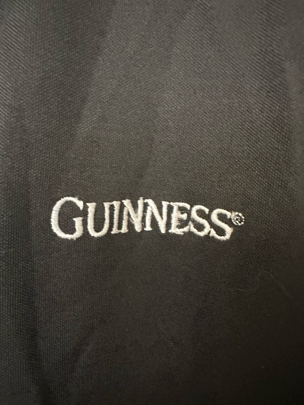 Guinness Men's XXL Black White Sport Golf Rugby Polo Shirt ESTD 1759 Embroidered - Picture 3 of 9